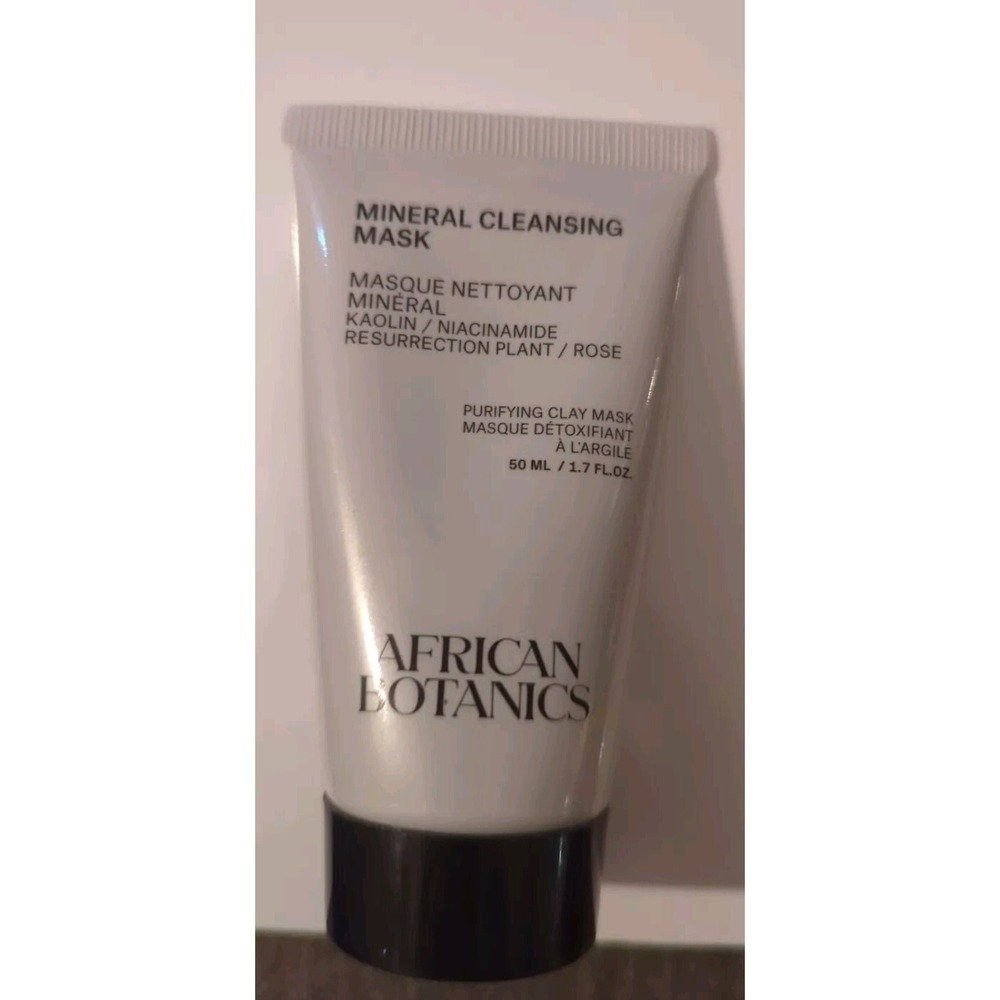 AFRICAN‎ BOTANICS Mineral Cleansing Mask 50 ML SEALED Kaolin Niacinamide/Rose